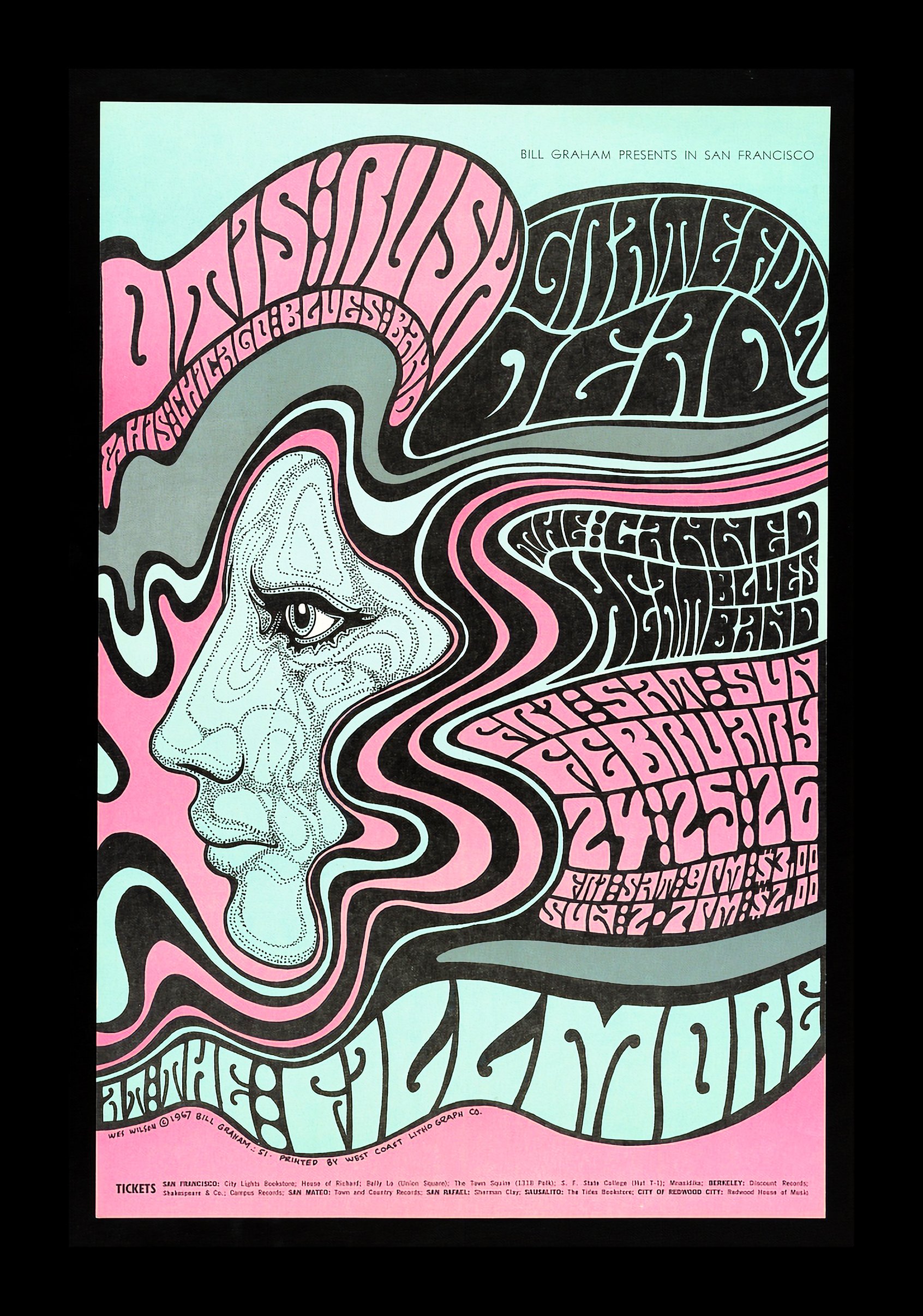 Bill Graham's Grateful Dead Poster circa 1967 — Premium Giclees